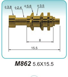 High current elastic electrode M862 5.6X15.5
