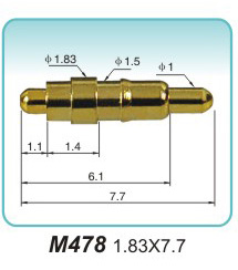 Double-ended spring thimble M478 1.83X7.7molecular probe Direct sales