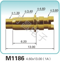 M1186 4.60x13.00(1A)battery electrode Manufacturing