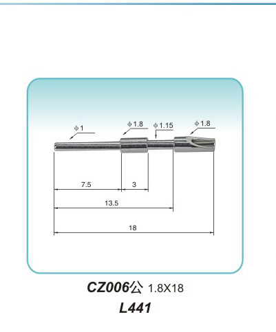 Pin type CZ006 1.8X18 L441pogopin pogopin connector Thimble connector magnetic pogo pin connector